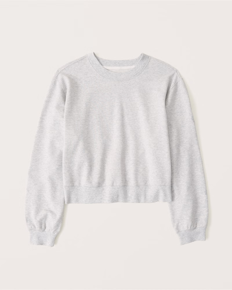 Women's Luxe Terry Colorblock Crew Sweatshirt | Women's Fall Outfitting | Abercrombie.com | Abercrombie & Fitch (US)