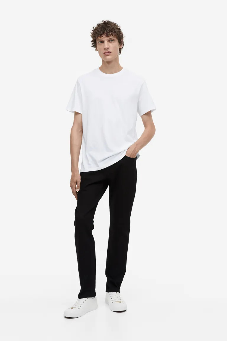 Regular Fit Round-neck T-shirt | H&M (UK, MY, IN, SG, PH, TW, HK)