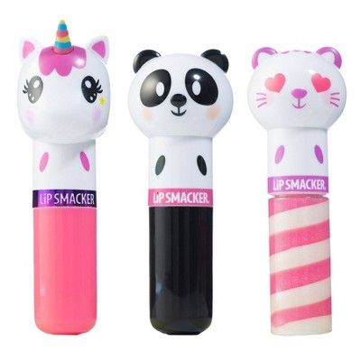 Lip Smacker Lippy Pal Lip Balm - Unicorn/Panda/Kitten - 3pk | Target