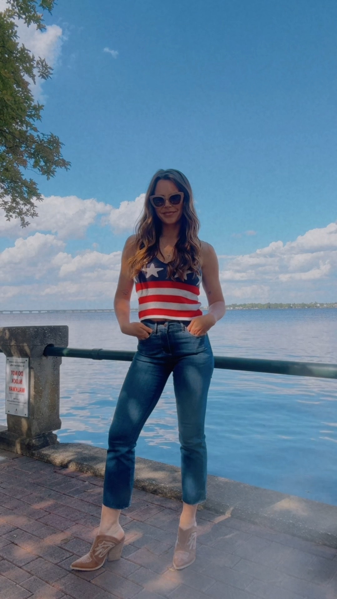 Huge sale @Wrangler right now!!! 

With code SAVEBIG, get 40% off!!! 

Obsessed with how these jeans fit and how cute the American flag crochet tank is! This whole outfit is 40% off and they have a ton of other cute things on my favorites list that are super cheap right now!! Stock up yall 🇺🇸

Date night outfit + country concert oufit + casual outfit + summer outfit + mom outfit  + best jeans + vacation outfit + patriotic outfit + seasonal cute outfit ♥️🤍💙

#LTKSaleAlert #LTKSeasonal #LTKvlog