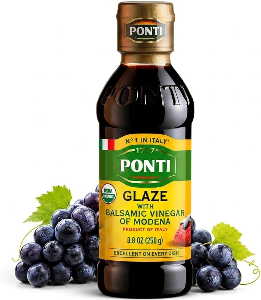Organic Balsamic Glaze, 8.82 fl oz, Balsamic Vinegar Glaze of Modena, Italy | Amazon (US)