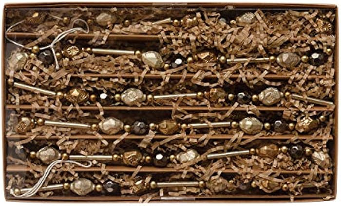 Amazon.com: Creative Co-Op 72" L Box, Metallic Colors Glass Garlands : Home & Kitchen | Amazon (US)