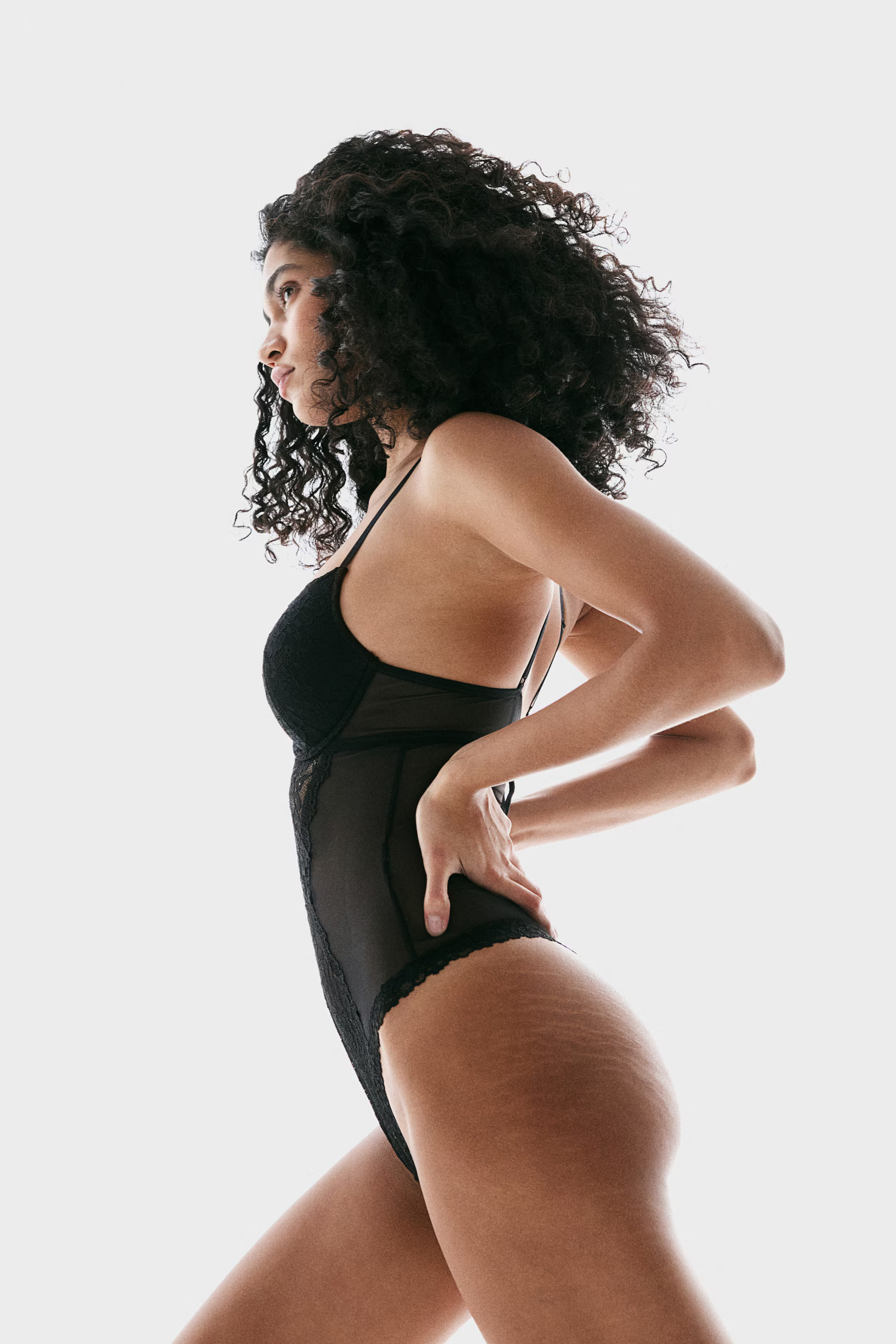 Lace push-up thong body - Black - Ladies | H&M GB | H&M (UK, MY, IN, SG, PH, TW, HK)
