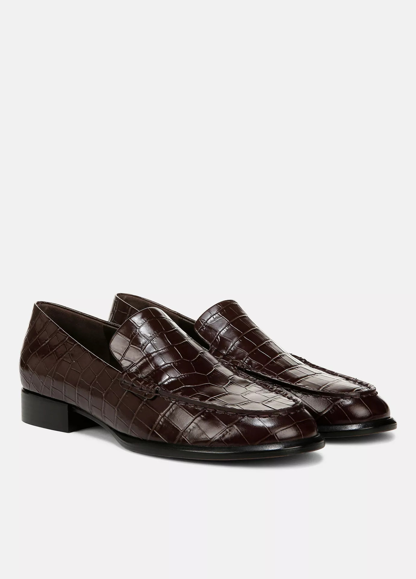 Naomi Croc-Embossed Leather Loafer | Vince LLC