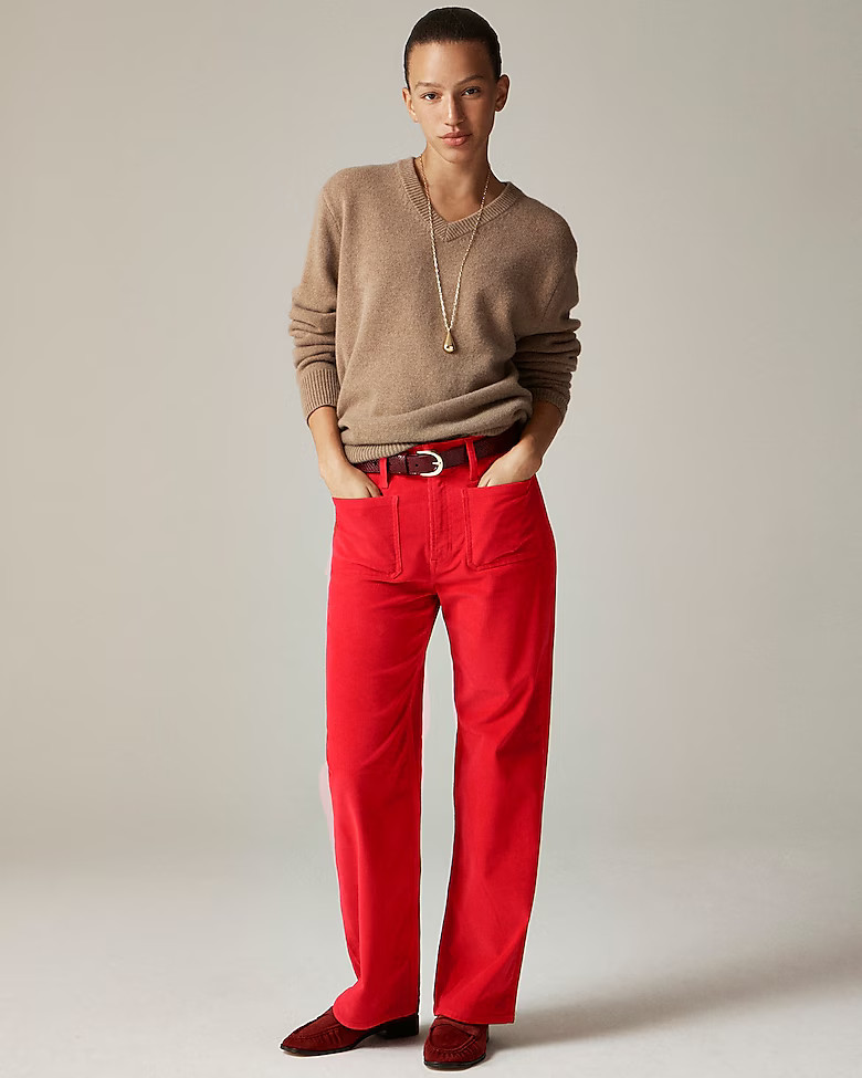 Sailor slim-wide pant in stretch corduroy | J. Crew US