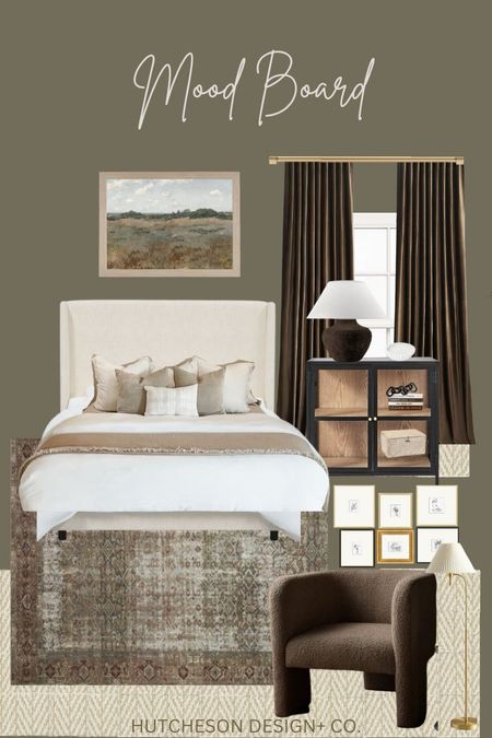 Still loving our color guest bedroom! This mood board is what we worked from to create a cozy, fun, and moody guest room! 

#LTKfindsunder100 #LTKfindsunder50 #LTKhome