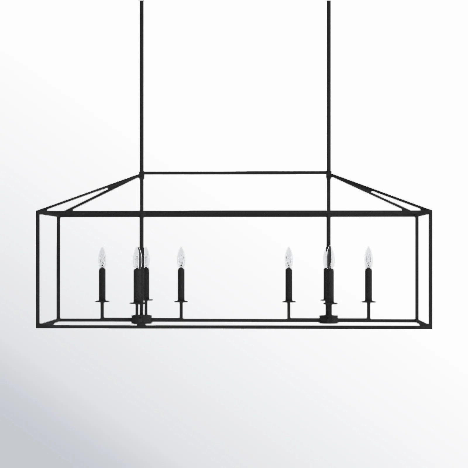Ellis 8 - Light Dimmable Kitchen Island Square / Rectangle Chandelier | Wayfair North America