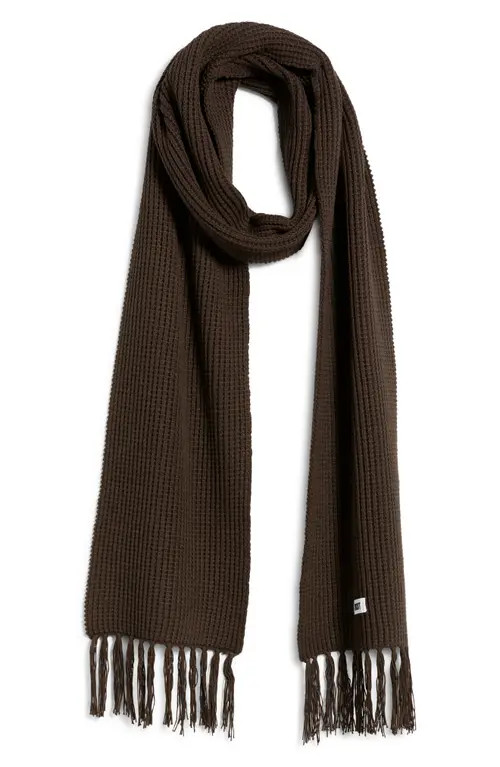 KROST Brioche Knit Scarf in Demitasse at Nordstrom | Nordstrom