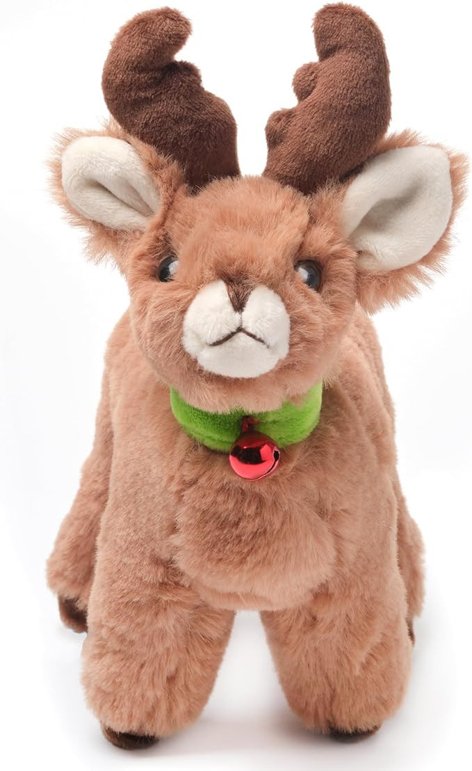 Bearington Jolly Reindeer Stuffed Animal, 6 Inch Christmas Plush Gifts for Kids | Amazon (US)