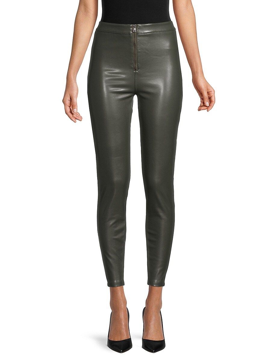 RD style Women's Faux Leather Pants - Olive - Size XS | Saks Fifth Avenue OFF 5TH