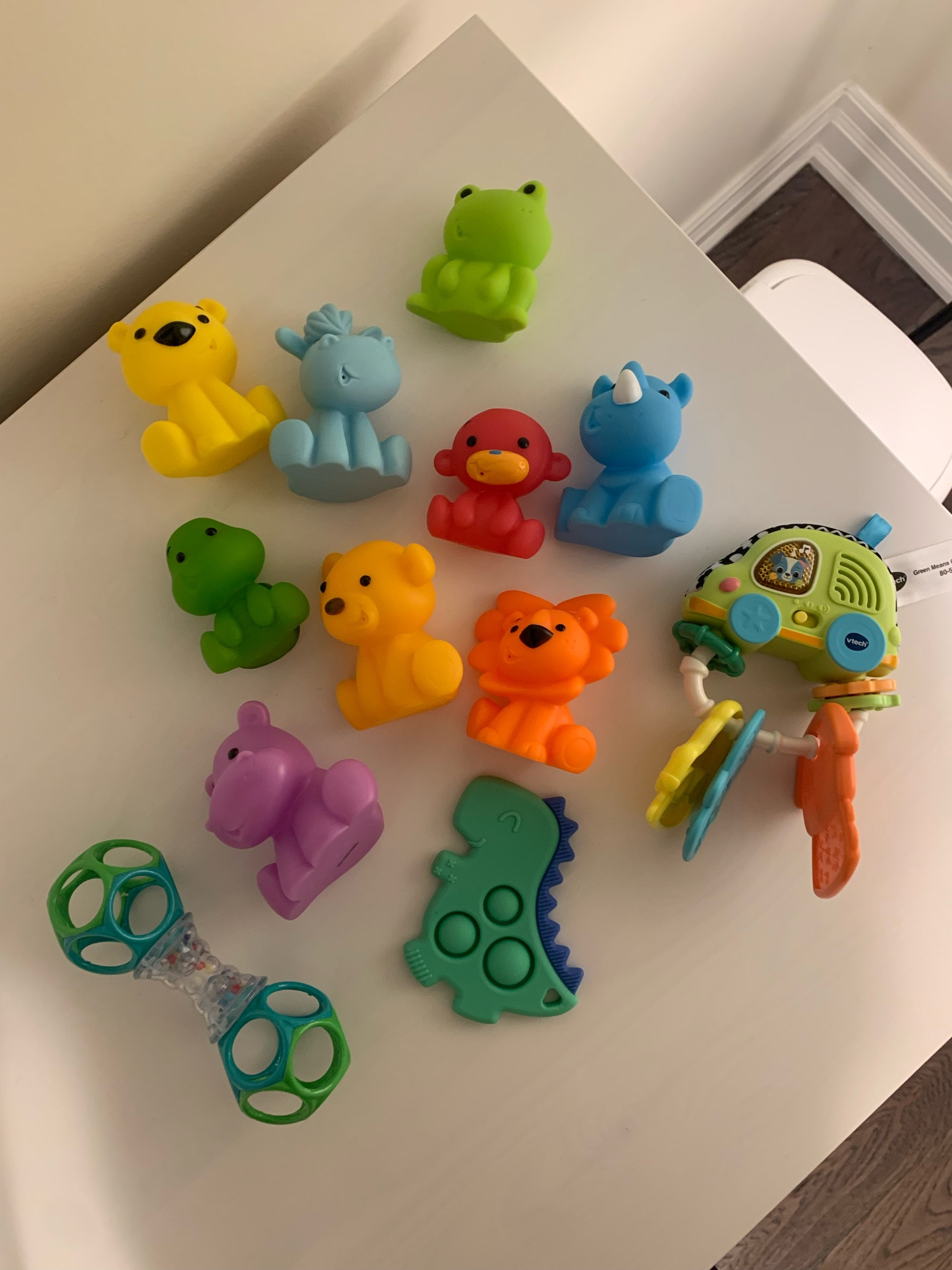 Current baby favourites. Infrantino Tub O’Toys. Vtech Green Means Go Baby Keys. Bright Stars Oball Rattle. Itzy Pop Sensory Popper Toy Dinosaur 

#LTKHoliday #LTKbaby #LTKGiftGuide