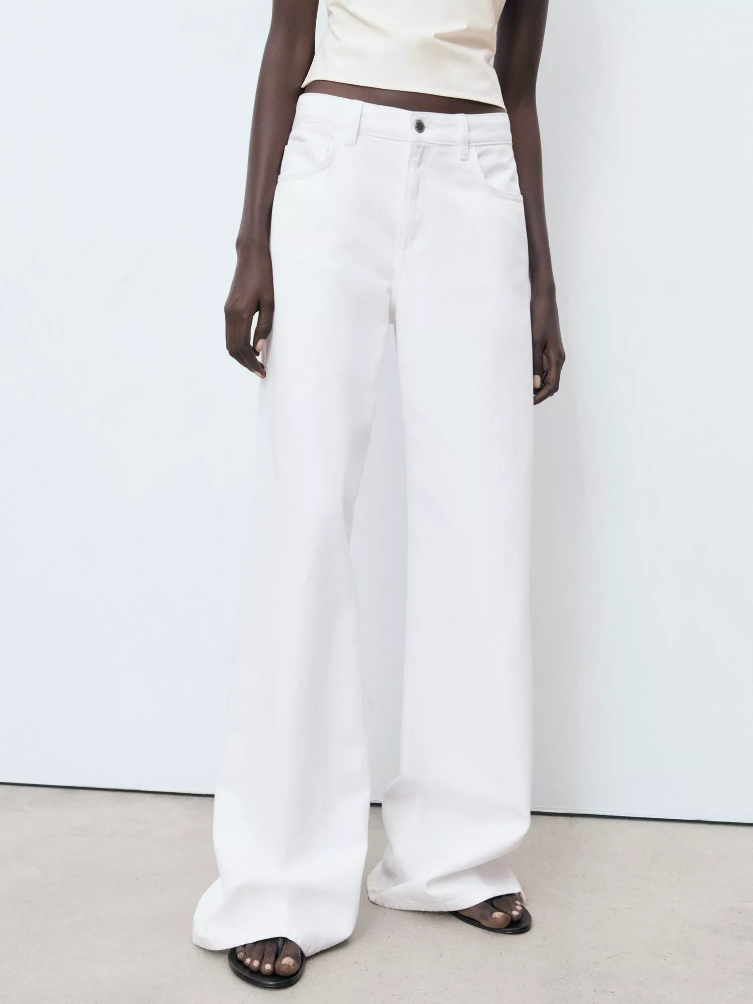 Mango Joy Jeans, White | John Lewis (UK)