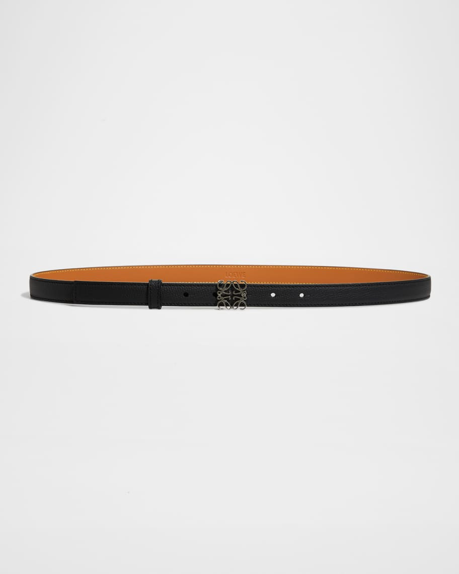 Loewe Anagram Leather Belt | Neiman Marcus