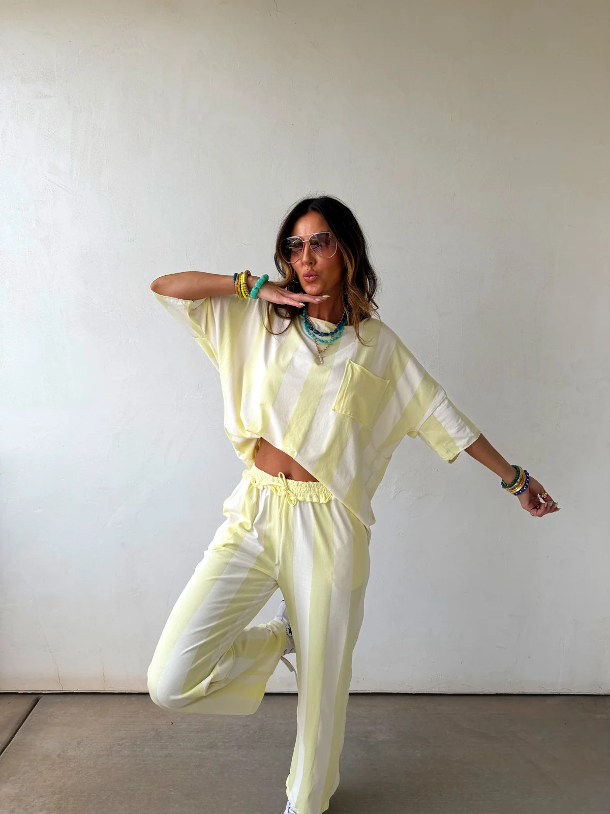YOLO Striped Set | Copper and Cloth