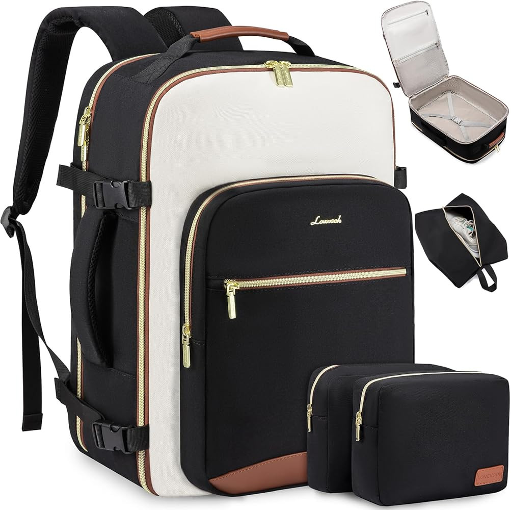 LOVEVOOK 50L Large Travel Backpack for Women & Men, Carry on Backpack Airline Approved, Waterproo... | Amazon (US)