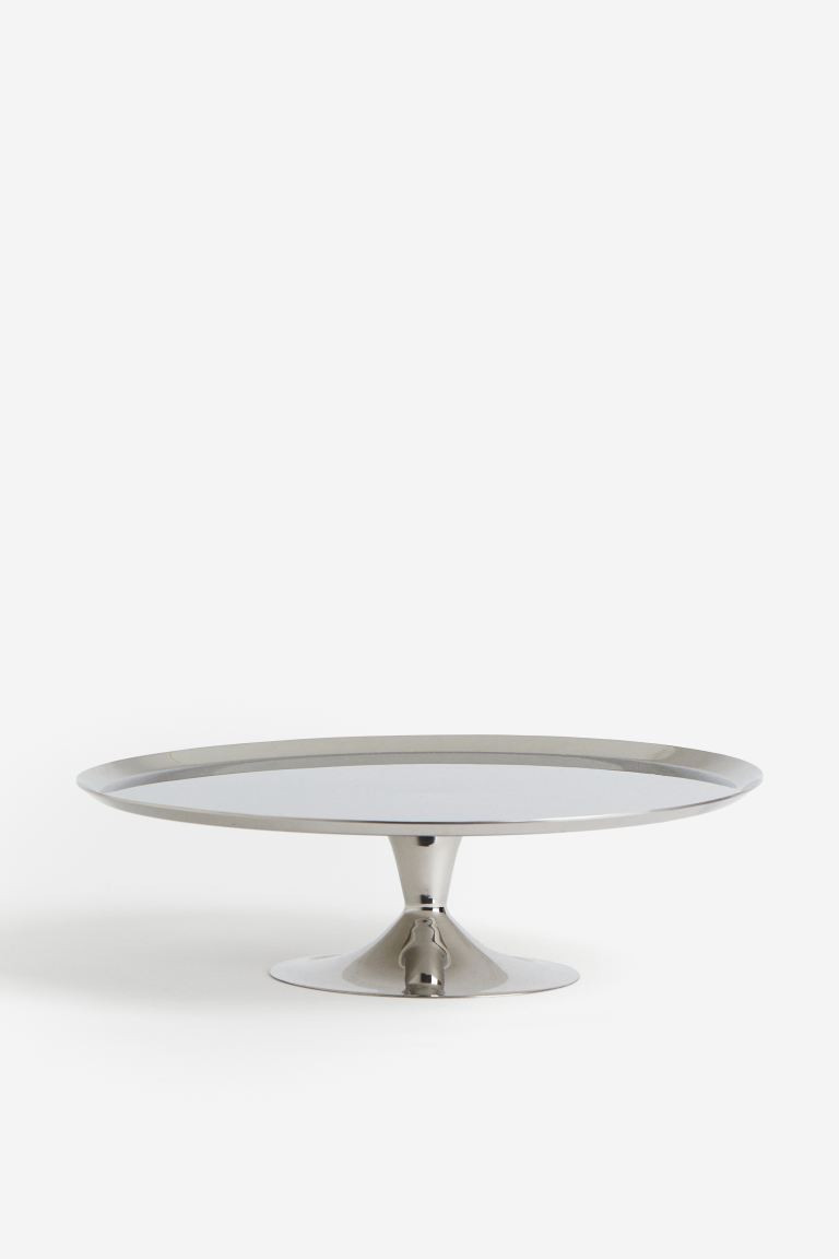 Metal cake stand - Silver-coloured - Home All | H&M GB | H&M (UK, MY, IN, SG, PH, TW, HK)