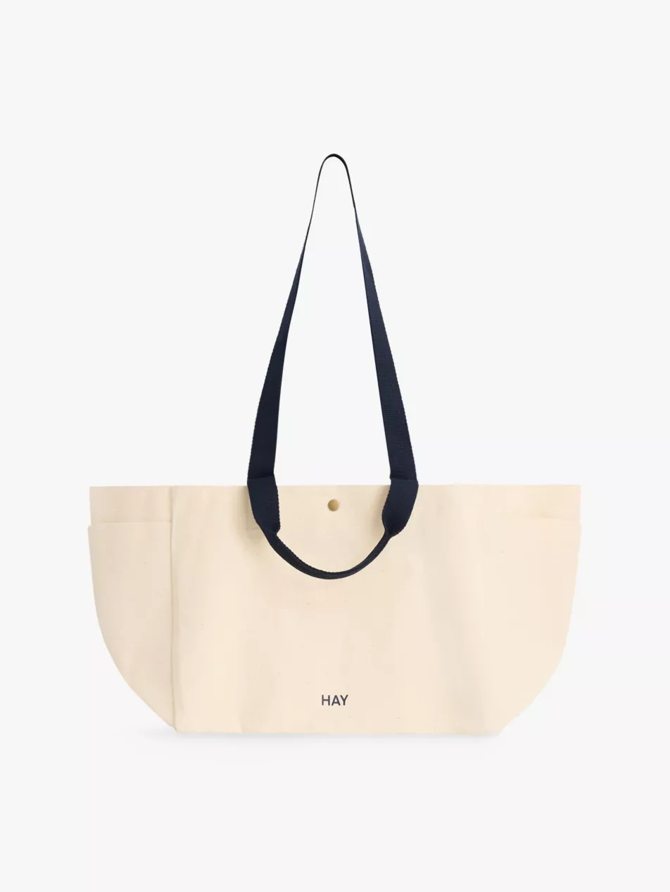 Brand-Embroidery Cotton Weekend Bag | Selfridges