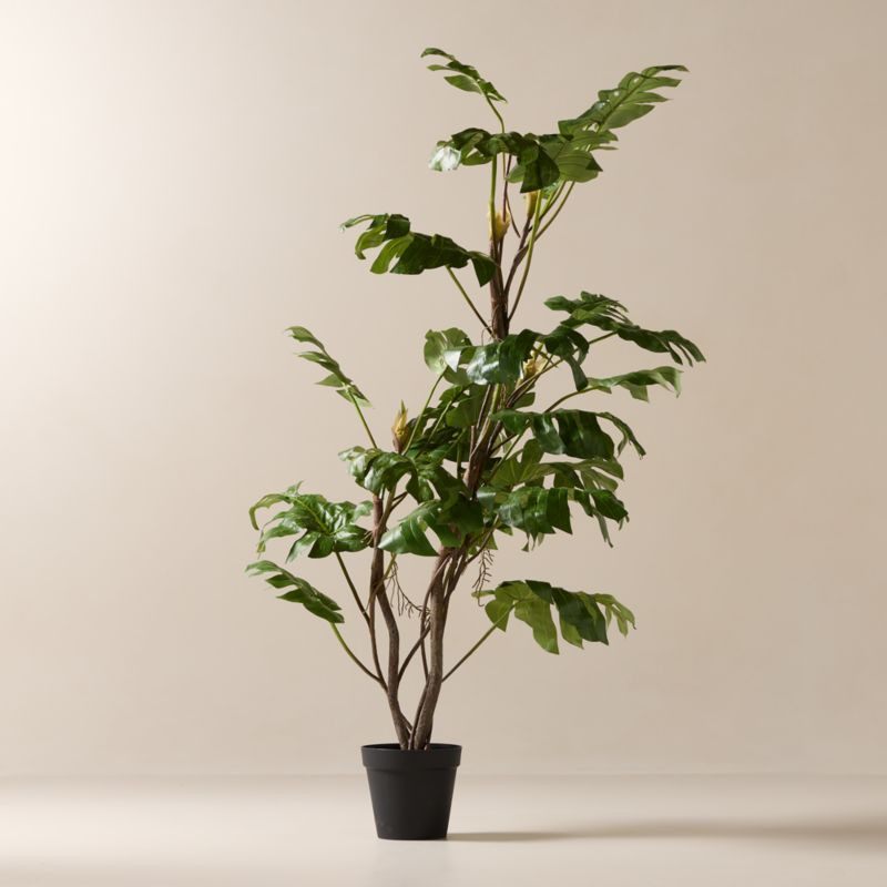 Faux Potted Split Philodendron Tree 7' | CB2 | CB2
