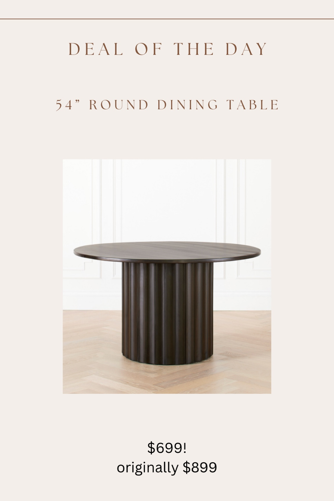 Best sale I’ve seen for this zgallerie round dining table! 54” 🙌🏻 really great price for this style & size! Reminds me so much the arhaus paleta dining table that’s $2599 (same size too!)

#LTKhome #LTKCyberWeek #LTKsalealert
