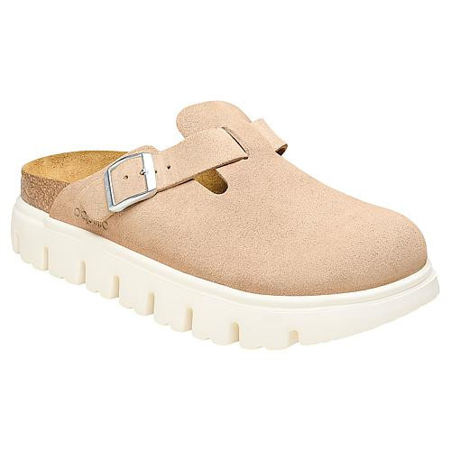Birkenstock Boston Chunky Suede Clog - Warm Sand - Tan - 10/10.5 | HSN