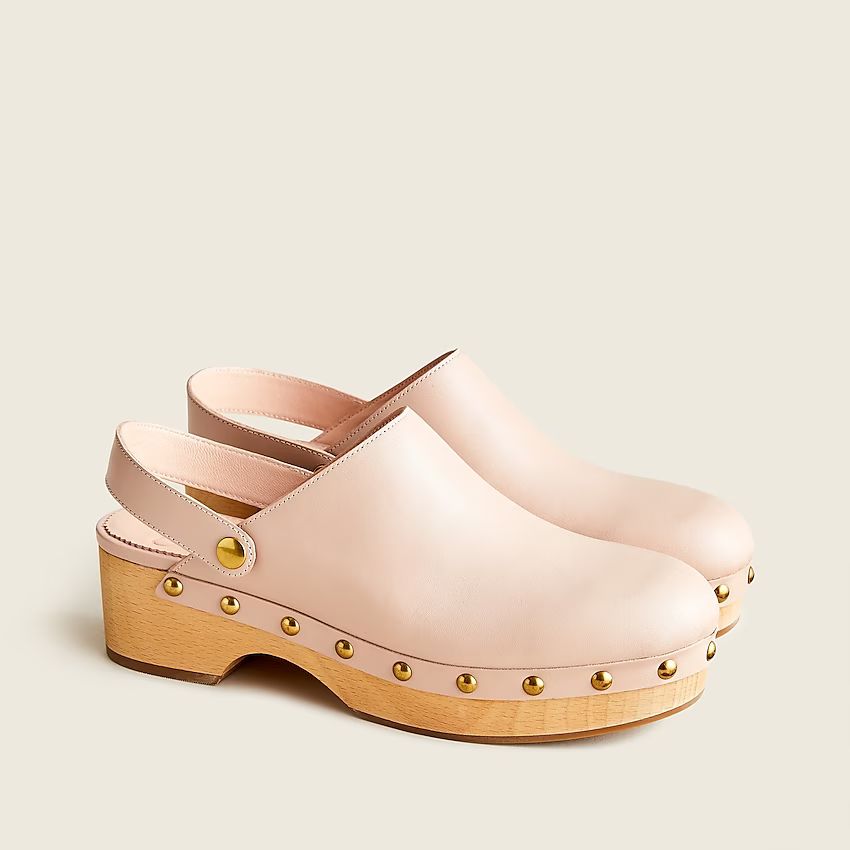 Convertible leather clogs | J.Crew US