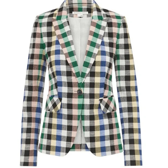 Veronica beard Gingham Dickey Jacket US 4 | Poshmark