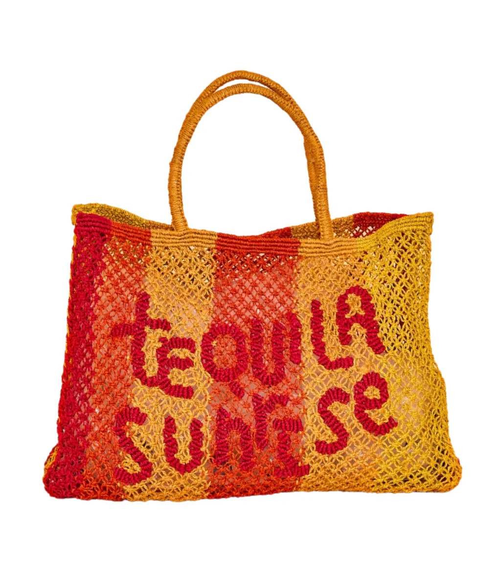 Tequila Sunrise Tote- Spice/ Honey/ Raspberry | LOLA Boutique