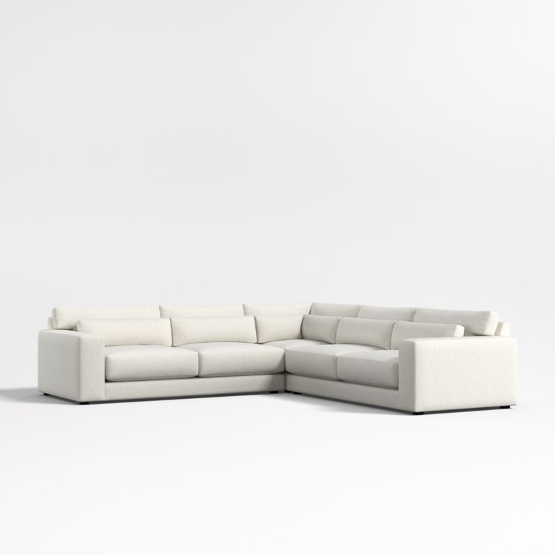 Retreat 3-Piece L-Shaped Sectional Sofa + Reviews | Crate & Barrel | Crate & Barrel