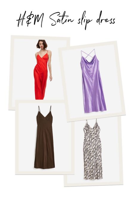 H&M satin slip dress 

#LTKunder50 #LTKstyletip #LTKsalealert