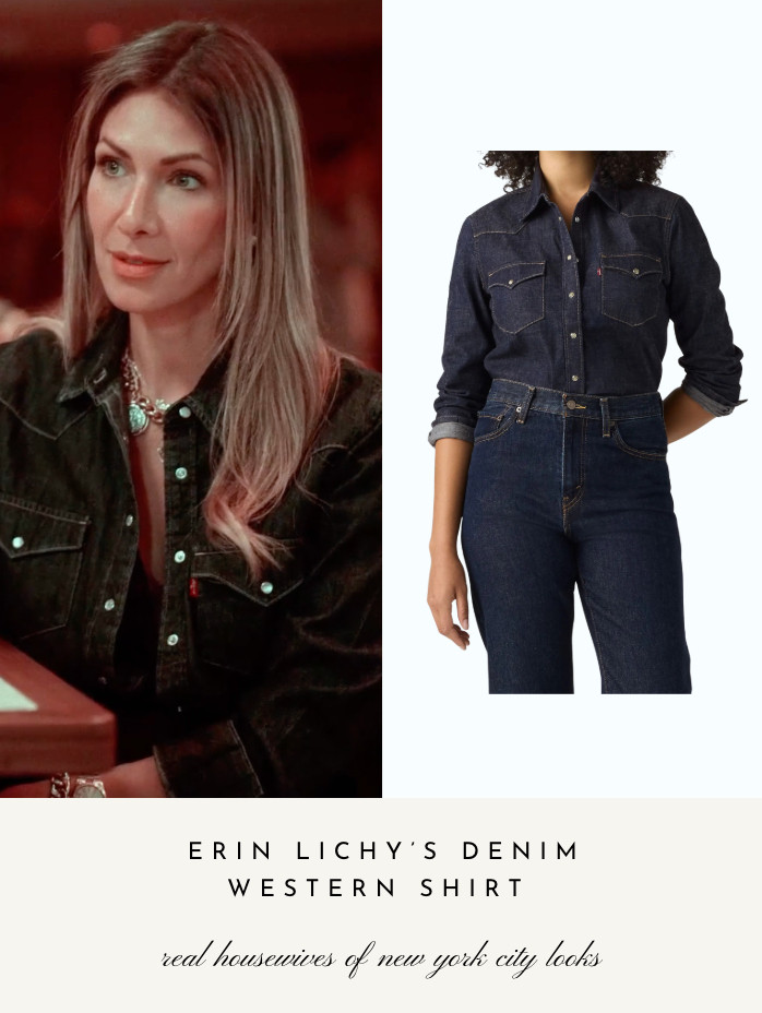 Erin Lichy's Denim Western Shirt 

 
