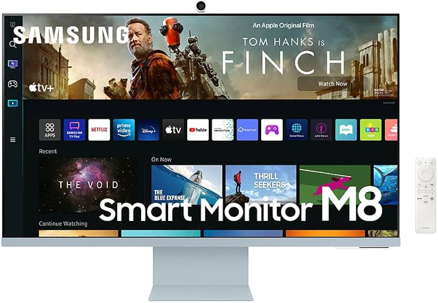 SAMSUNG M8 Series 32-Inch 4K UHD Smart Monitor & Streaming TV with Slim-fit Webcam for PC-Less Ex... | Amazon (US)