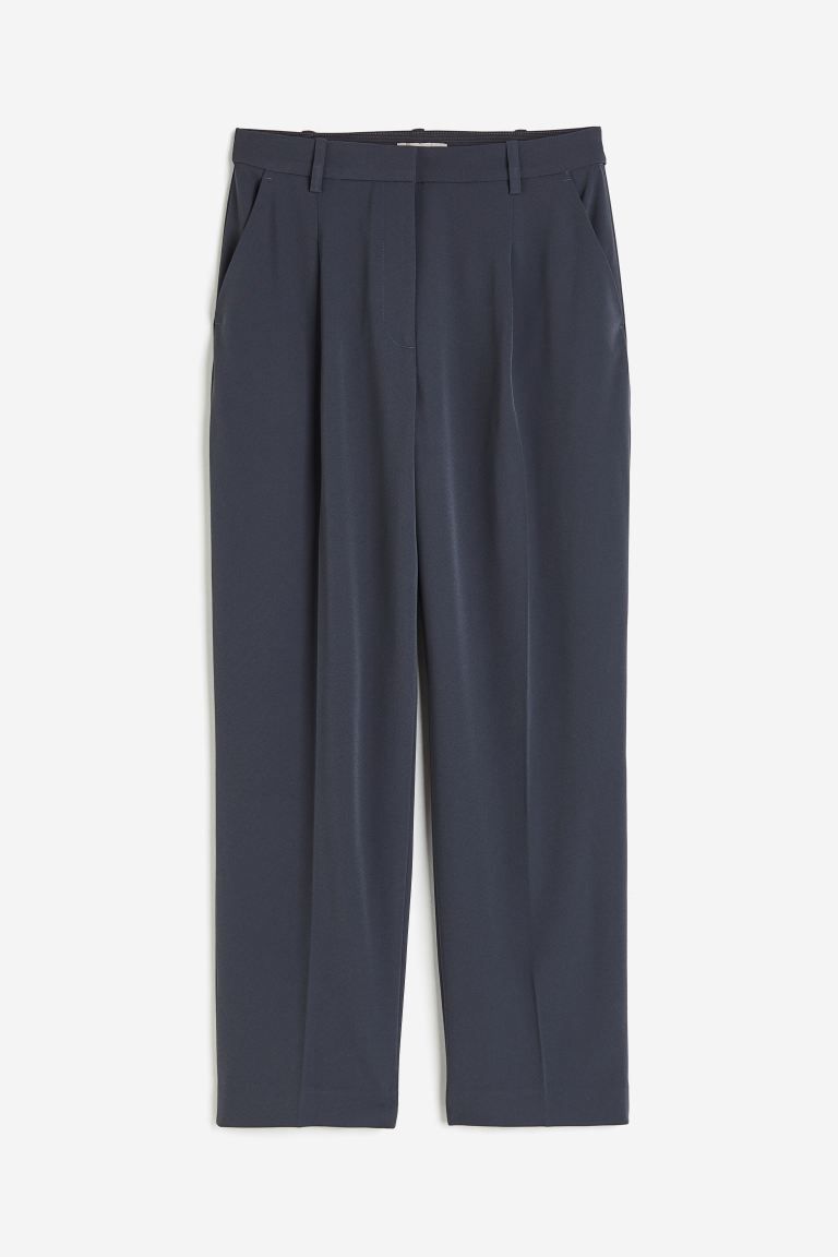 Pantalon de tailleur avec taille haute - Gris foncé - FEMME | H&M FR | H&M (FR & IT & ES)