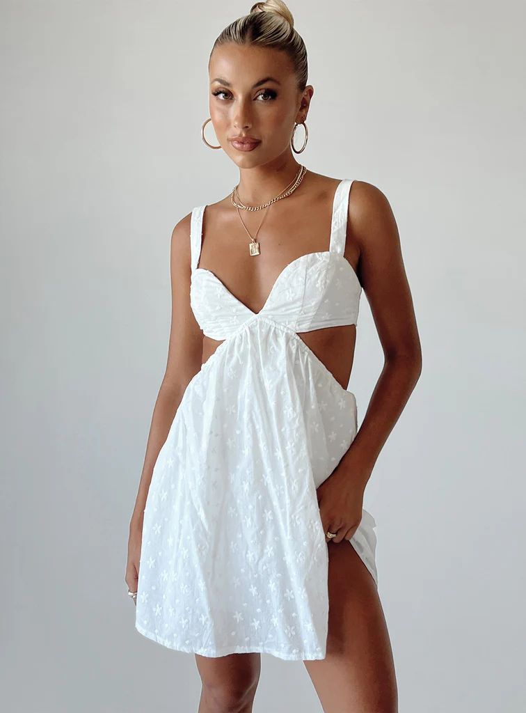 Khalia Mini Dress White | Princess Polly US