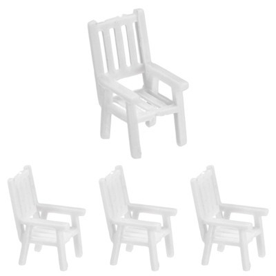 Unique Bargains ABS Plastic Durable Miniature Decorative Miniature Garden Furniture 1.02 x 0.79 x 0.59 Inch 4 Pcs 0.4x0.4x0.7 Inch | Target