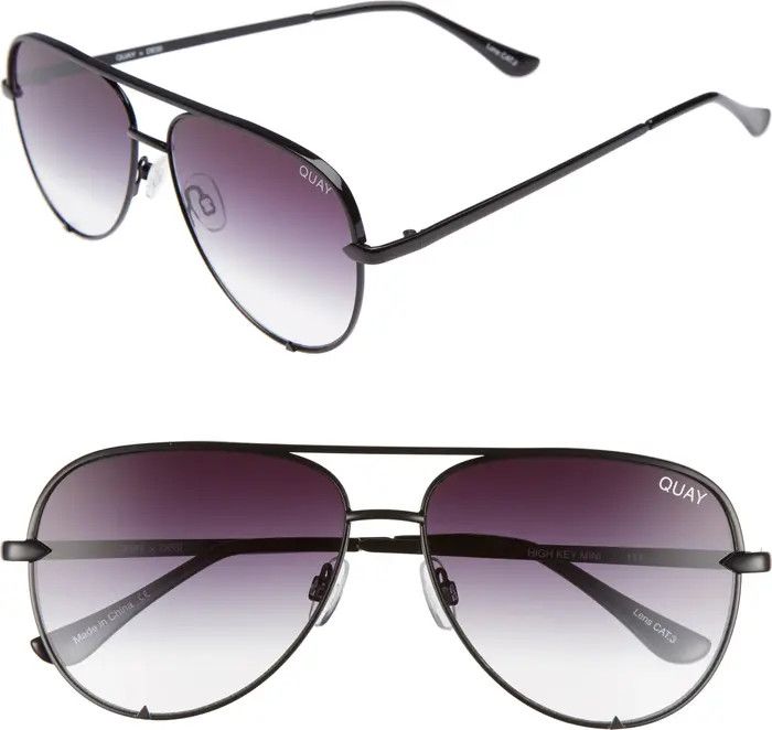 High Key Mini 51mm Aviator Sunglasses, Quay Sunglasses, Nordstrom Quay Sunglasses, Nordstrom Summer | Nordstrom
