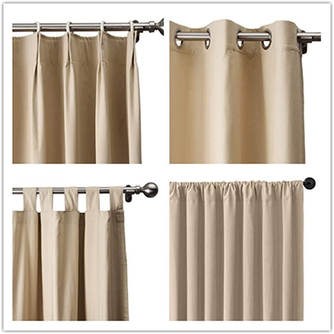 TWOPAGES Liz Linen Curtain Linen Drapery Panel for Living Room Bedroom Patio Door (Custom) | Amazon (US)