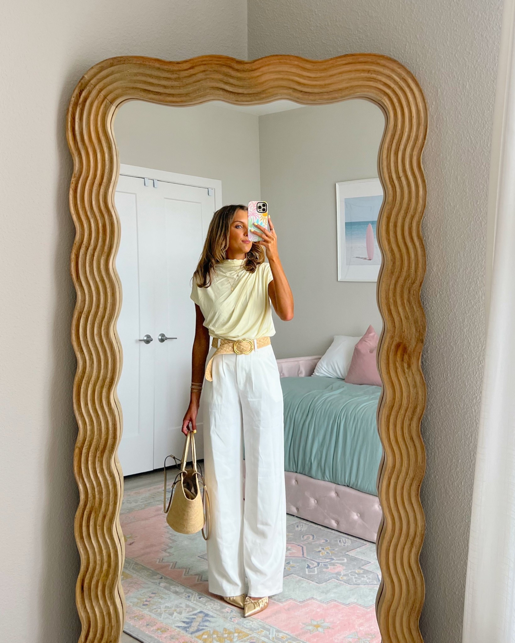 spring business casual outfit ideas 💗 wearing a size XS in this SheIn top