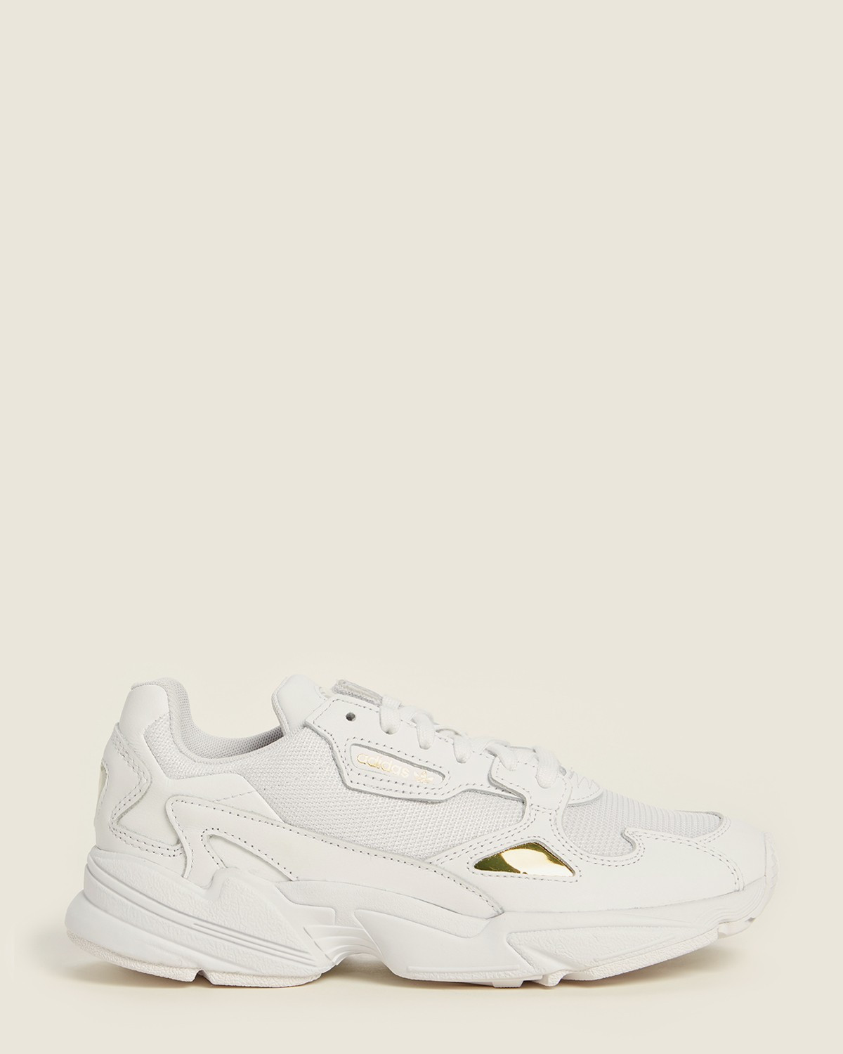 Adidas White Falcon Leather Low-Top Sneakers | Century 21 Department Stores