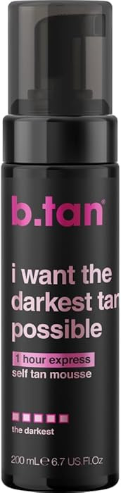 b.tan Ultra Dark Self Tanner Mousse | I Want The Darkest Tan Possible - Fast, 1 Hour Express Sunl... | Amazon (US)