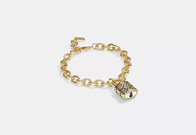 Quilted Padlock Chain Bracelet | Coach (US)
