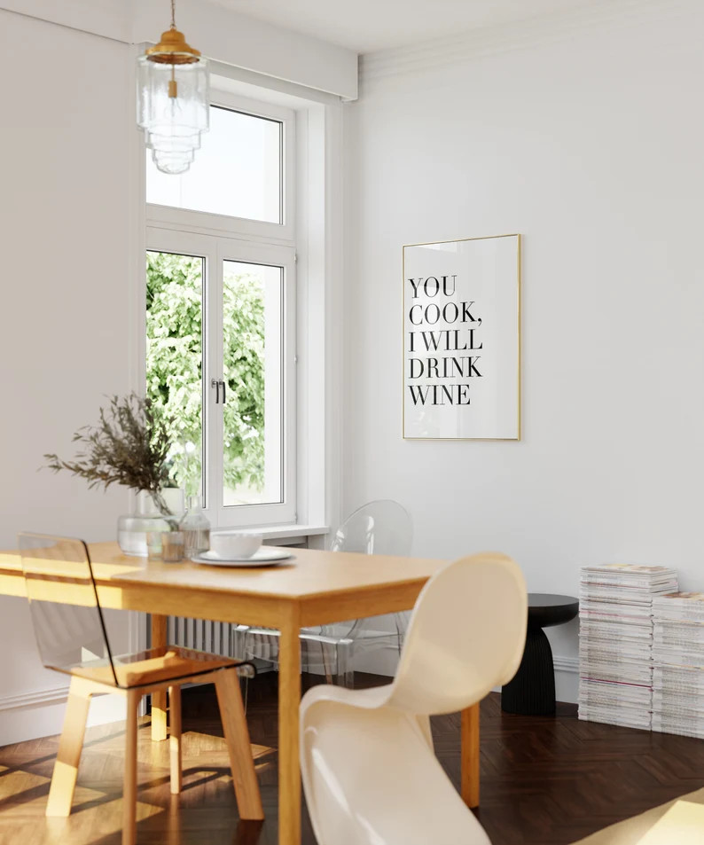 Kitchen Wall Art Funny Quote Poster Best Friend Gift You - Etsy | Etsy (US)