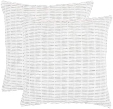 KAF Home Pleated Please Pillow Cover 20 x 20-inch 100-Percent Cotton | Set of 2 Pillow Covers (Sa... | Amazon (US)