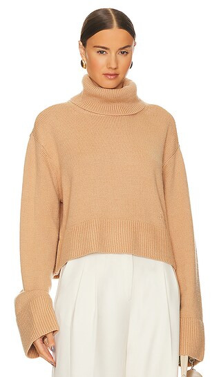 Olisa Oversized Turtleneck in Beige | Revolve Clothing (Global)