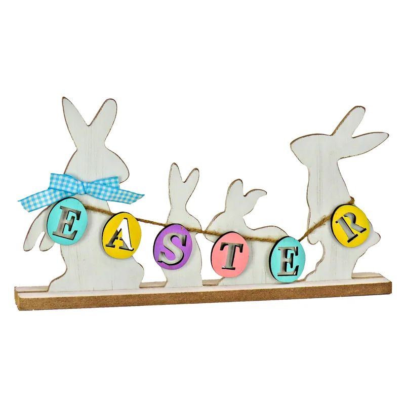 15" Easter Bunnies Tabletop Décor | Wayfair North America