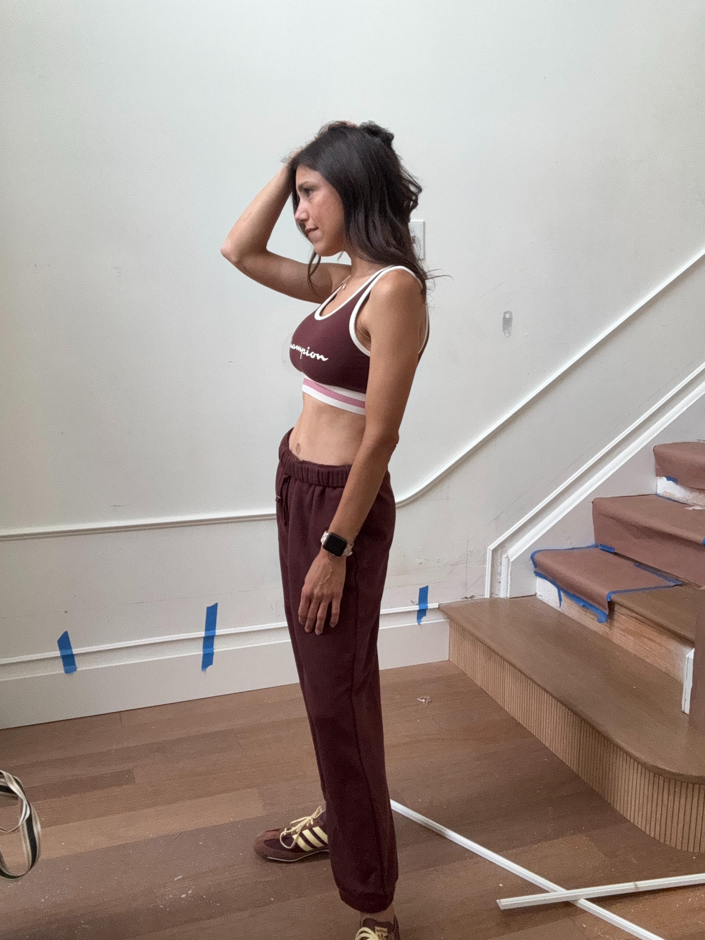 Favorite sporty set moment 🤎 This brown athleisure look is perfect for errands, DIY, travel days, or casual weekends. I love pairing this vintage-style sports bra with relaxed joggers and retro sneakers for an effortless off-duty look.

Shop this comfy athleisure outfit and similar pieces in my LTK.

#wellnesswednesday #LTKfit #LTKstyle #LTKactive #LTKfinds #athleisurestyle #casualoutfit #sportystyle #everydayoutfit #weekendstyle #streetstyleinspo #retrostyle #joggeroutfit #athleisurewear #outfitinspo #effortlessstyle 

 