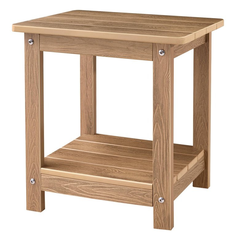Naipo Adirondack Outdoor End Side Table Rectangular Weather Resistant HDPS  for Patio, Deck, or G... | Walmart (US)