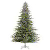 Glitzhome 9 ft. Pre-Lit Green Full Fir Artificial Christmas Tree with 2000 Warm White/Multi-color Chasing and Twinkling Lights 2014600199 | The Home Depot