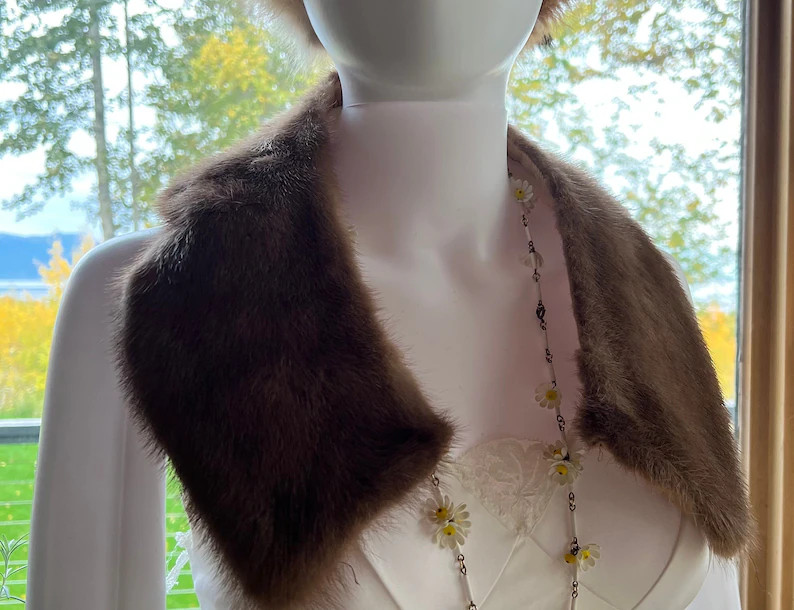 Vintage Fur Collar Sable Colored - Etsy | Etsy (US)
