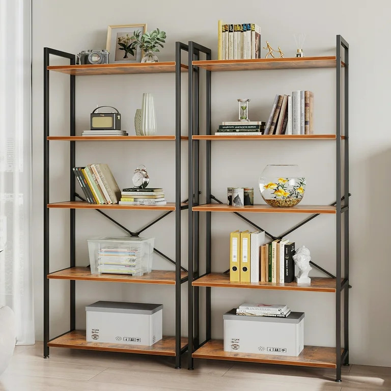 Casacomoda 5-Tier Bookshelf, Freestanding Book Shelf, Home Office Bookcase, Storage Shelving Unit... | Walmart (US)