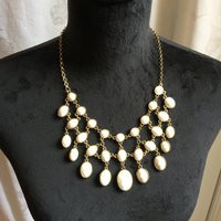 Vintage Iman Bib Reversable Black & White Faceted Bead Circles & Ovals in Collar Style Necklace. Gold Tone Chain. Choose Pairs Of Colors | Etsy (US)